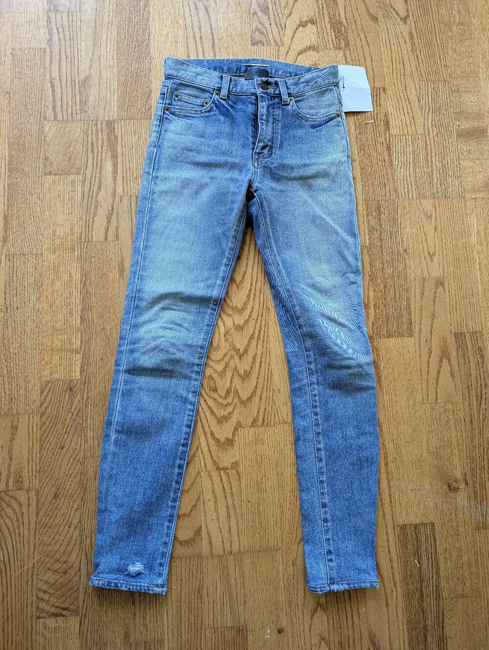 Saint Laurent Light Blue Skinny Jeans